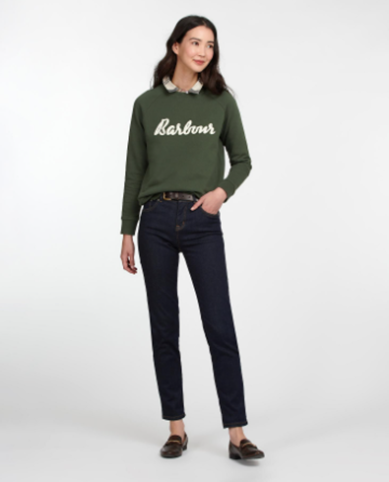 Barbour Sweatshirt Otterburn Olive-2
